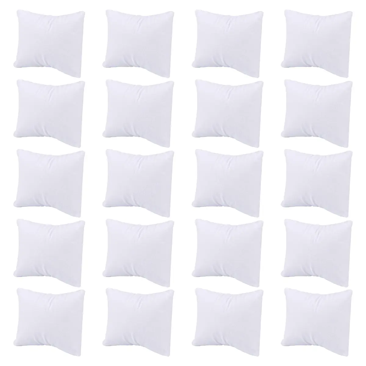 AUEAR White Velvet Watch Pillows Small Jewelry Displays Pillow Bracelet Bangle Cushions Display for Gift Box, 8.1 cm (3.19 Inch) - main product image