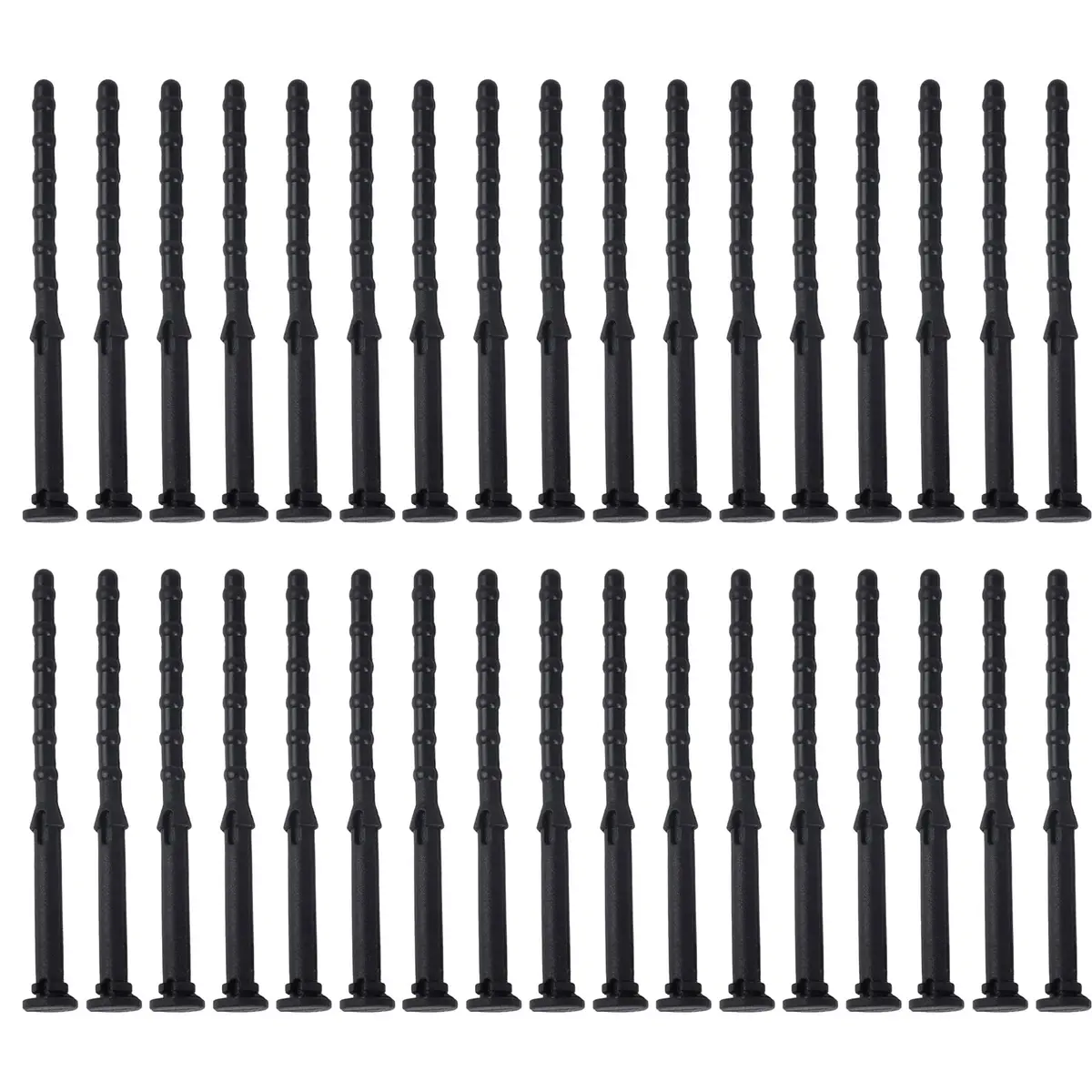 AUEAR 50 Pack Black Silicone Anti-Vibration Fan Mounts 65mm | Reduce PC Case Noise & Vibration - main product image
