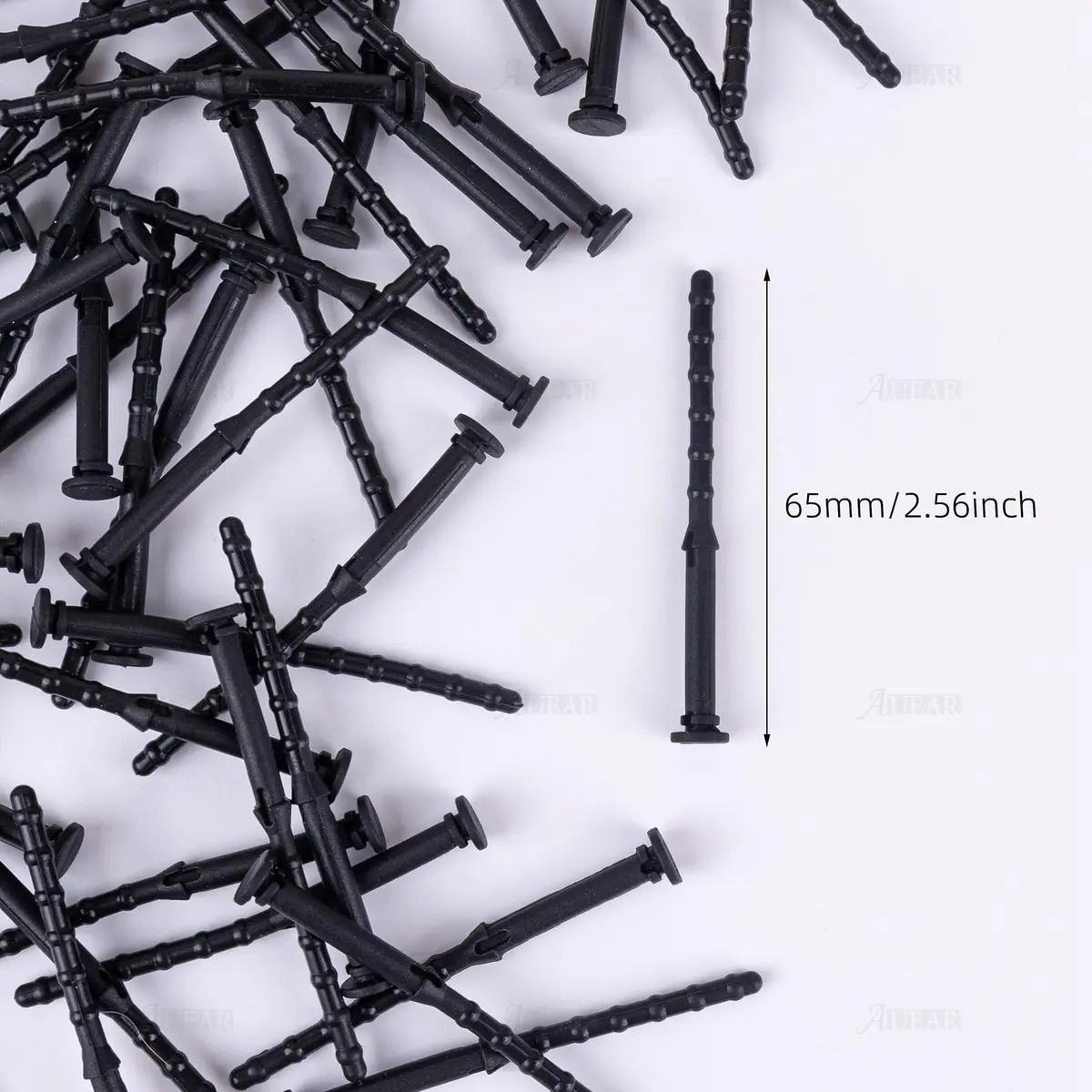 AUEAR 50 Pack Black Silicone Anti-Vibration Fan Mounts 65mm | Reduce PC Case Noise & Vibration - view 4
