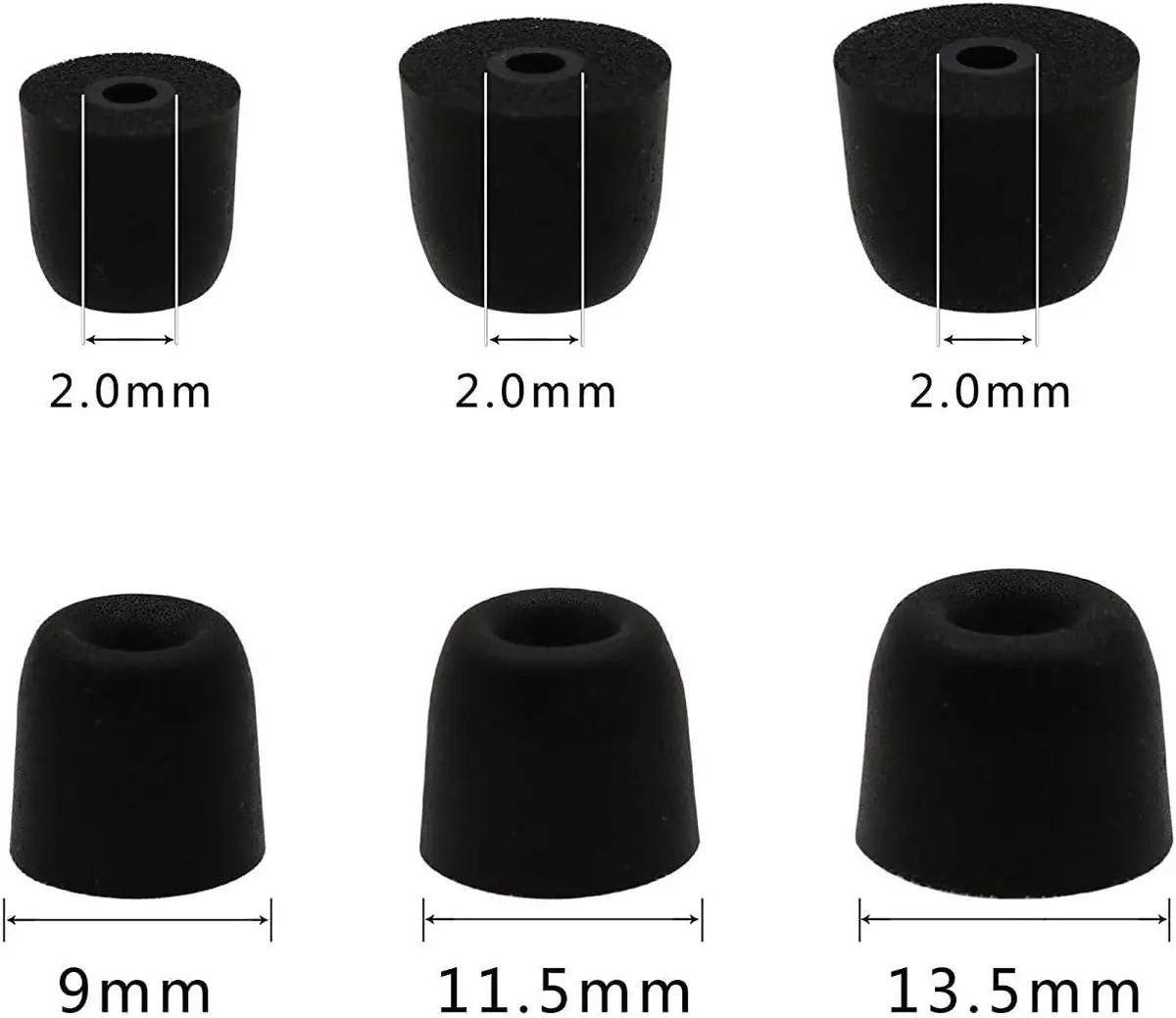 BLLQ Replacement Memory Foam Tips Foam Sleeves for Earbuds Large Size | Noise Cancelling Comfort - view 5