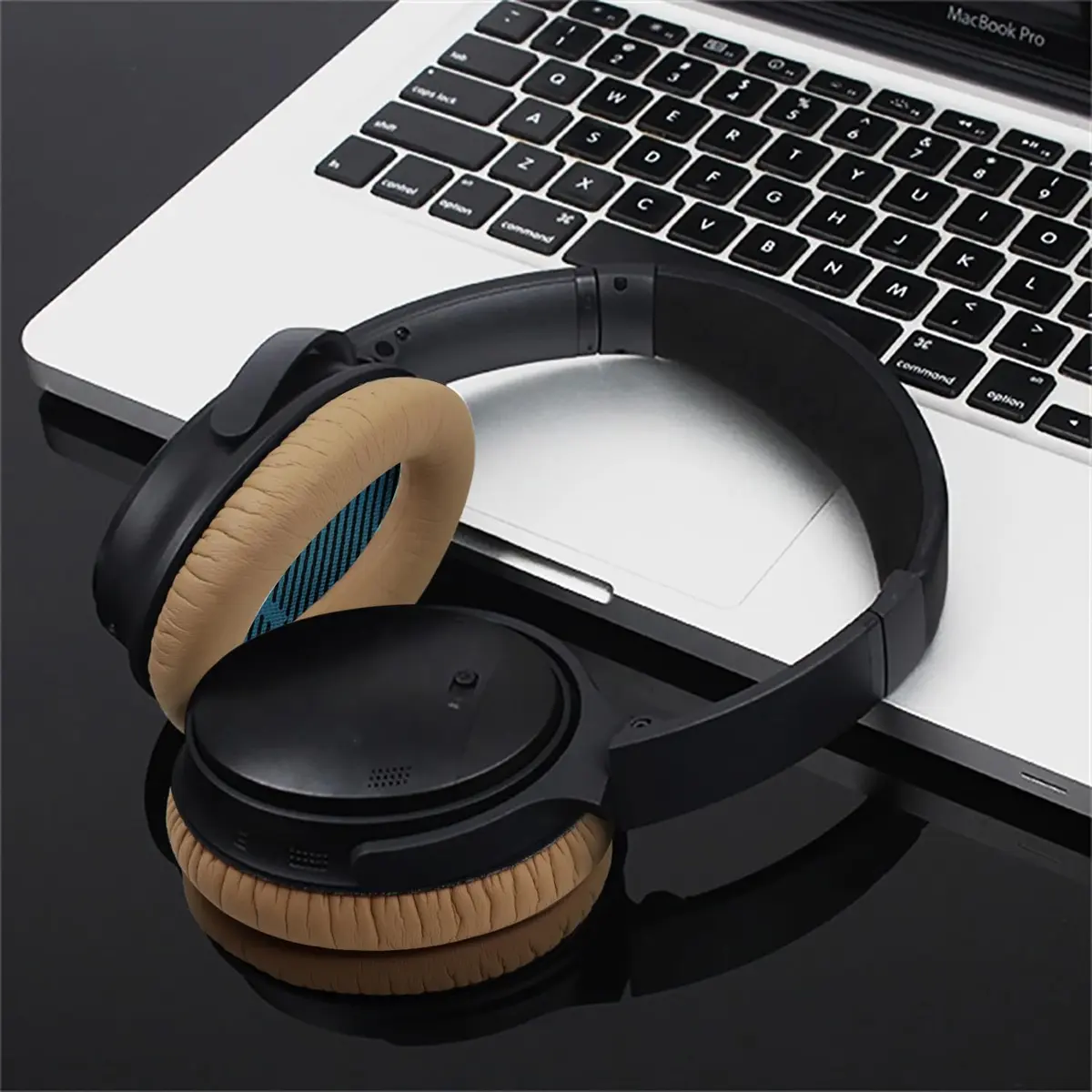 Niukeke Replacement Ear Pads for Bose QC15/25 | Soft Leather & Memory Foam, Easy Install, Noise Sealing (3.93*3.14*0.79 inches) - view 6