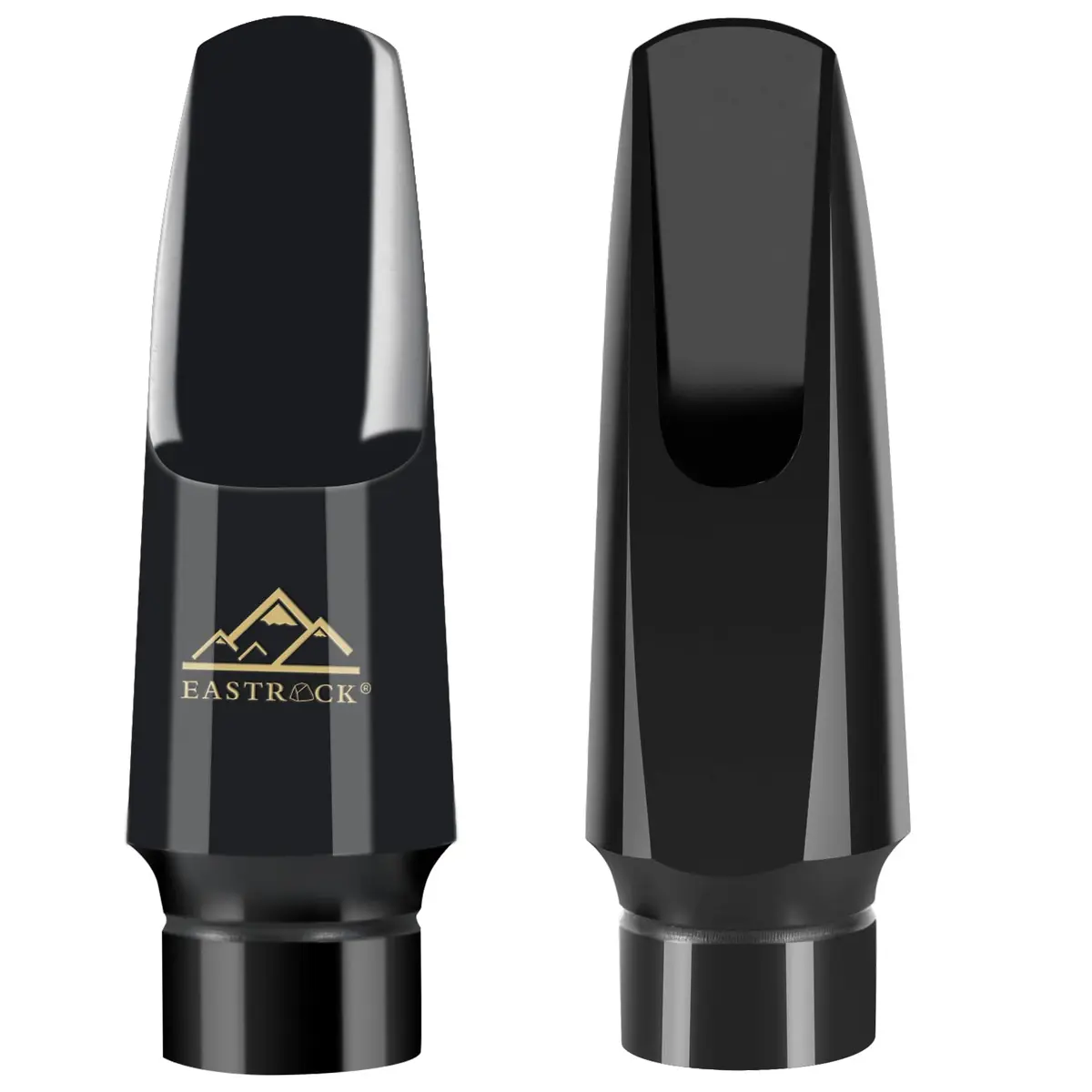 EASTROCK Alto Saxophone Mouthpiece Kit with Leather Ligature & Cap, Black | Professional Musical Instrument Accessory for Beginners & Musicians - view 2