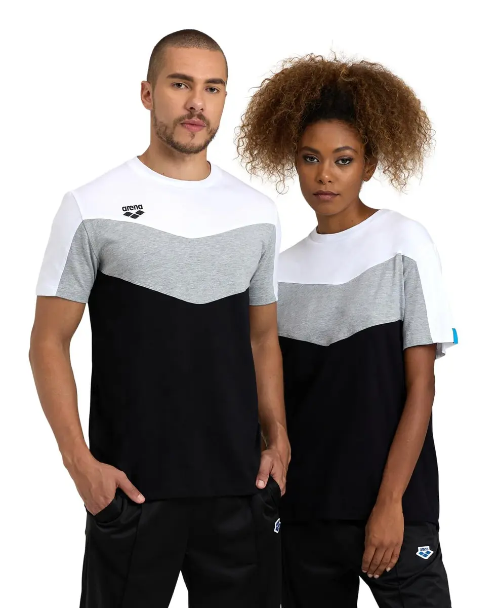 ARENA Unisex Cotton T-Shirt Regular Fit Crew Neck XX-Large | Color Block Print Comfort - main product image