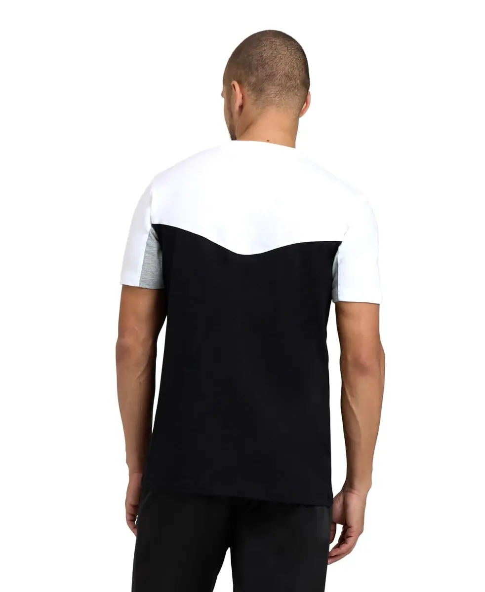 ARENA Unisex Cotton T-Shirt Regular Fit Crew Neck XX-Large | Color Block Print Comfort - view 2
