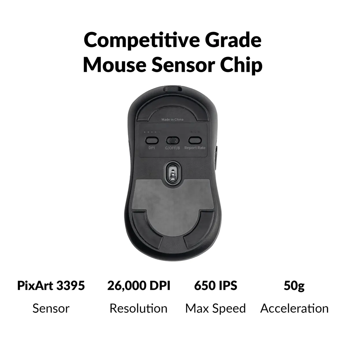 Keychron M3 Mini 4K Wireless Bluetooth 5.1/2.4 GHz/Wired Optical Mouse | Ultra-Lightweight 55g, 26,000 DPI, Programmable - view 7