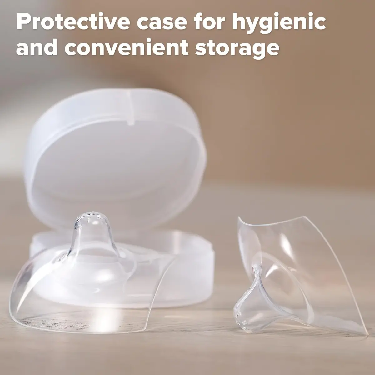 haakaa Nipple Shields for Nursing with Storage Case, 24mm (0.85 Fl Oz) | Ultra-Thin Food-Grade Silicone for Latch Issues - view 7