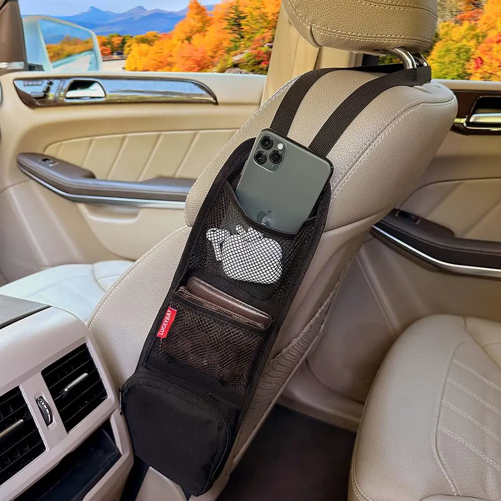 Luckybay Car Seat Side Organizer 2 Pack | Universal Fit for Cars, SUVs & Trucks - view 7