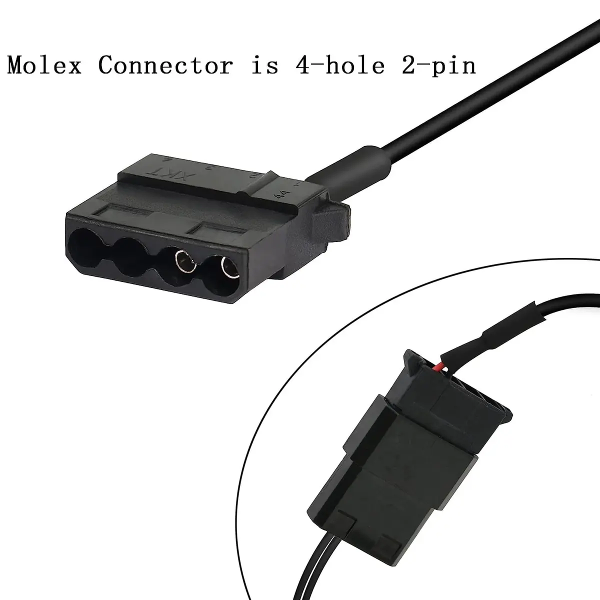 Gebildet Full Speed 12V Voltage Step-Up USB to 4-Pin PC Fan Cable | Power Adapter for Fans - view 3
