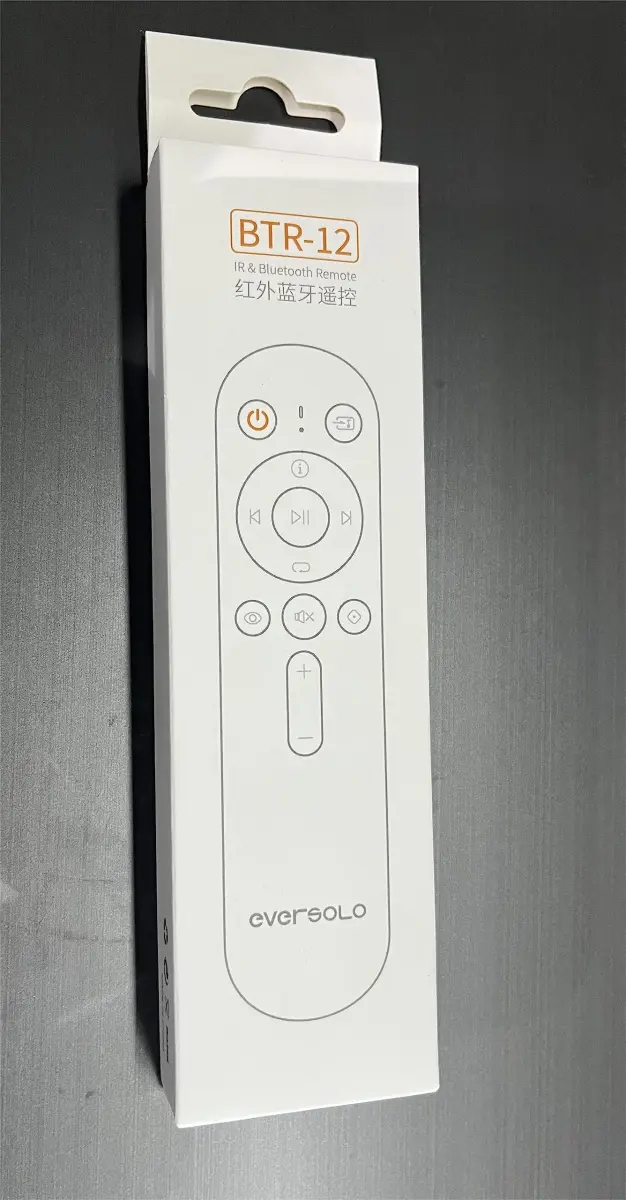 Eversolo BTR-12 Bluetooth Remote Control for DMP-A6 Series | 10m Range, IR Power Key, Ergonomic Design - view 4