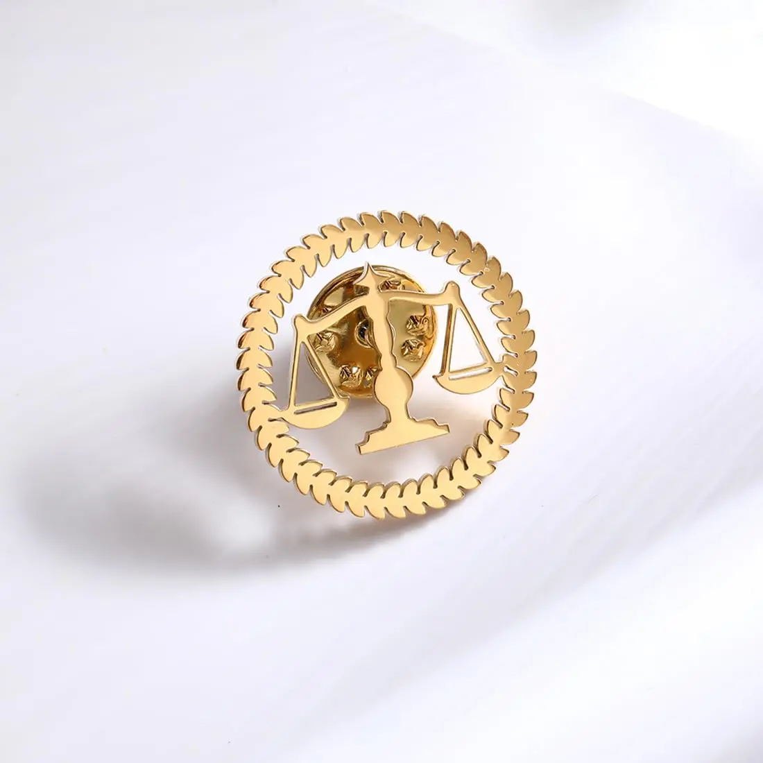 LLYANZ Libra Balance Advocate Brooch 2.5cm | Justice & Equity Symbol for Men - view 5