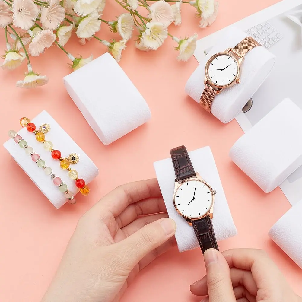 PH PandaHall 12pcs Watch Pillow Inserts 2.8×1.8×1.5" White Watch Display Pillow for Jewelry & Small Business - view 2