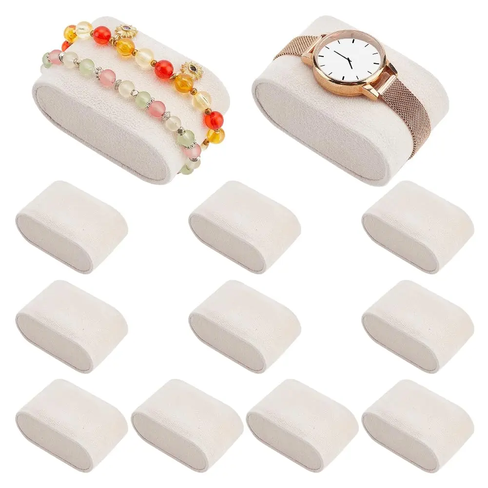 PH PandaHall 12pcs Watch Pillow Inserts Beige | Jewelry Display Cushion for Small Business - main product image