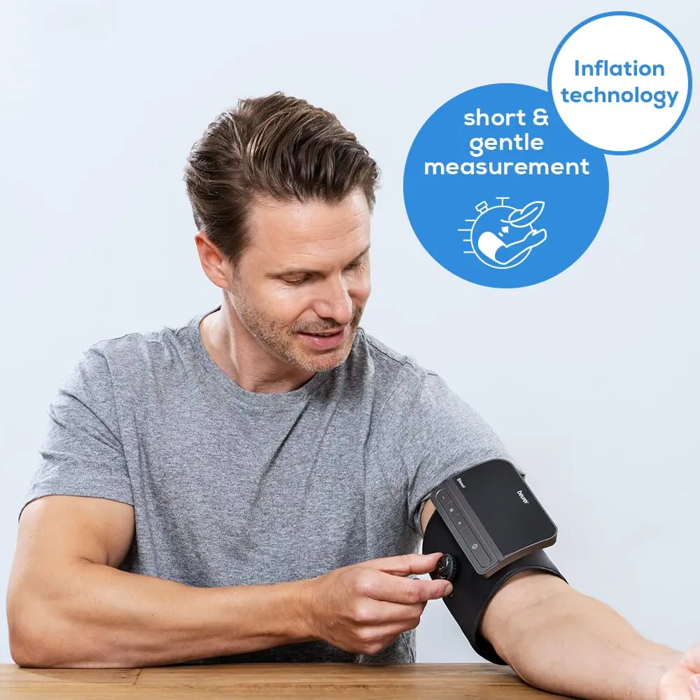 Beurer BM81 easyLock Automatic Upper Arm Blood Pressure Monitor with Bluetooth | 24-40 cm Cuff - view 3