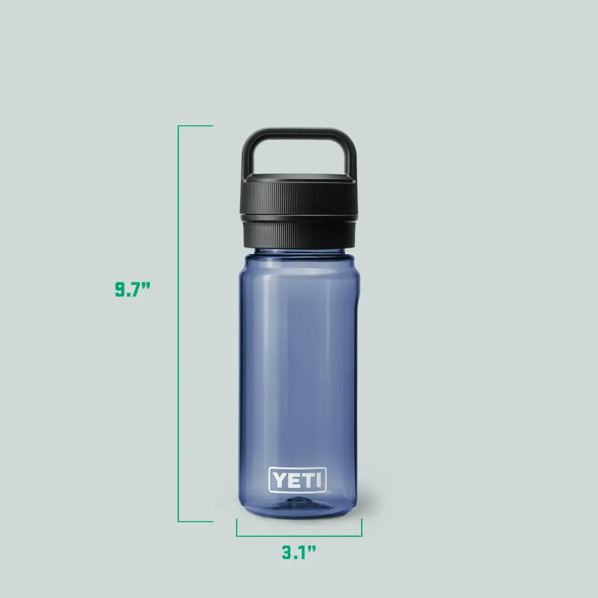 YETI Yonder 600 ml/20 oz Water Bottle with Leakproof Yonder Chug Cap, Navy | Shatter-Resistant Hydration for Active Lifestyles - view 4