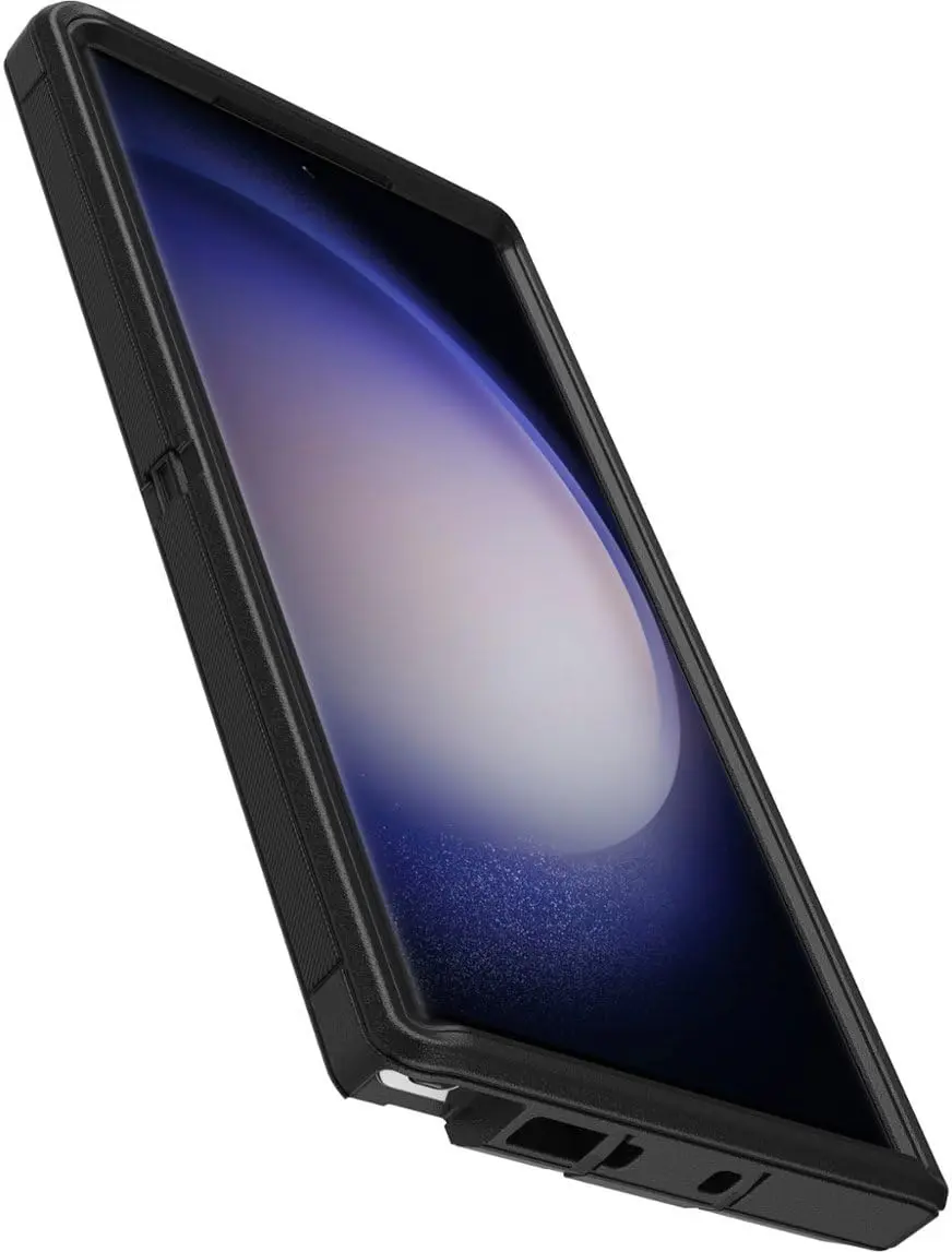 OtterBox Galaxy S23 Ultra Defender Series Case - Black | Rugged & Microbial Defense (Large) - view 4