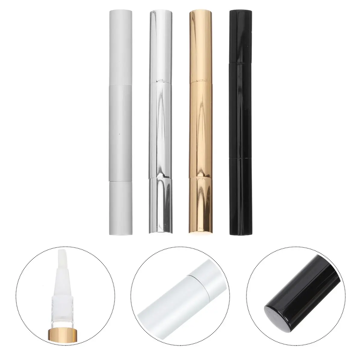 FRCOLOR Empty Nail Oil Pen Tube 4-Pack 3ml (0.1 Fl Oz) | Refillable Cosmetic Applicator for Travel - view 5