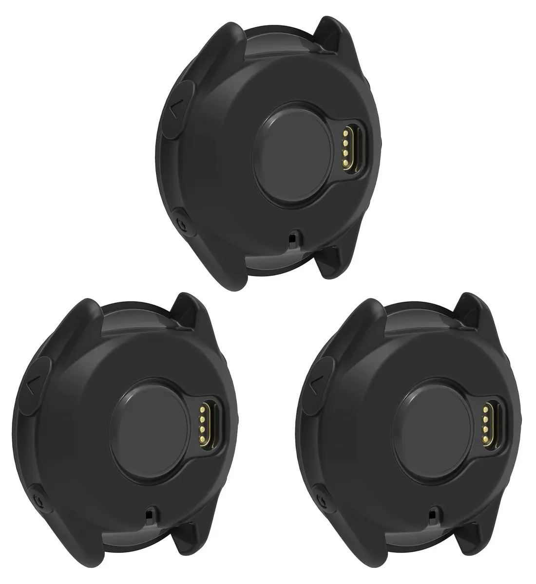 TenCloud Silicone Watch Cases Cover for Garmin Forerunner 965 | 3 Pack, Soft & Protective (Black+Red+Grey) - main product image