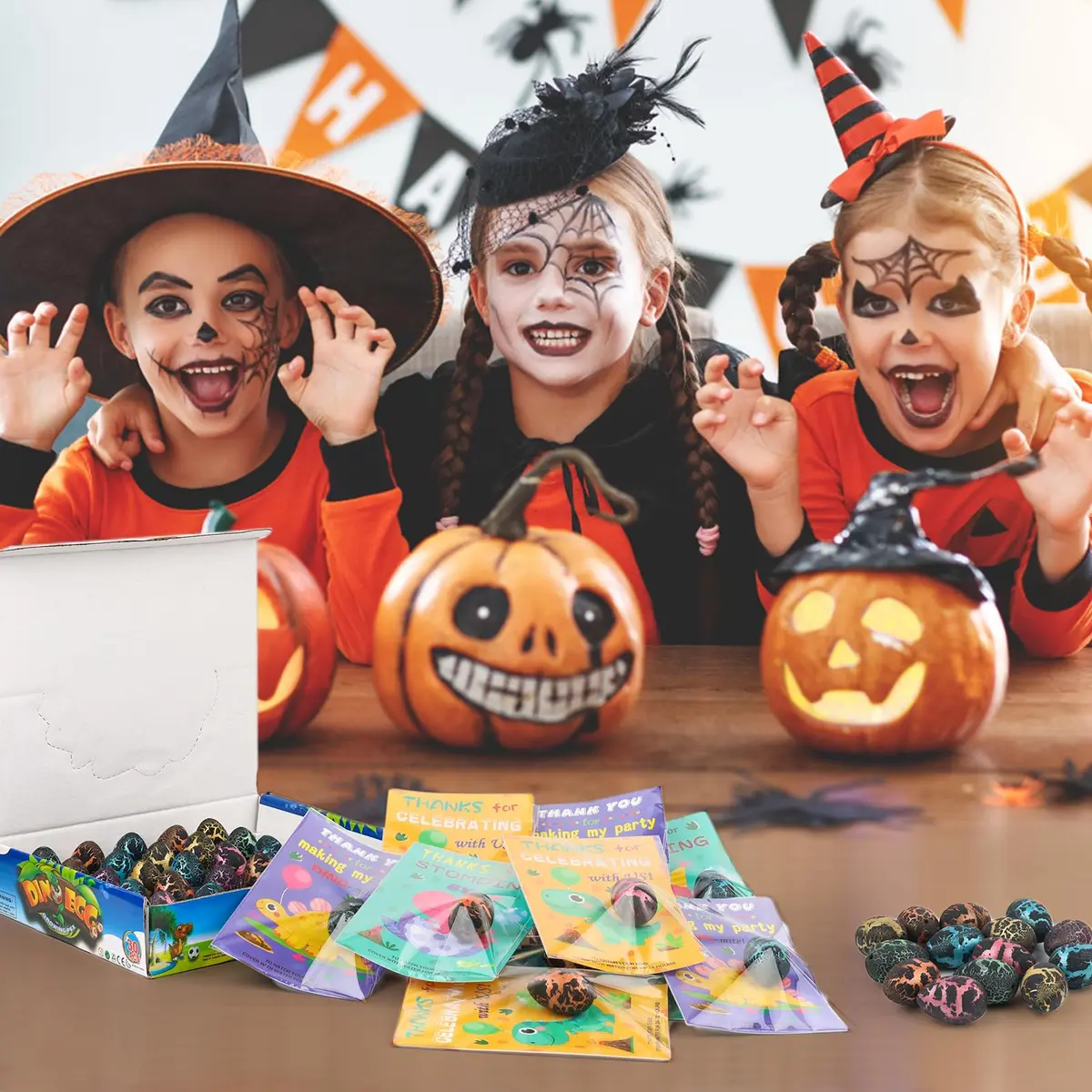 ANPHILE Halloween Party Favors 30 Pack Halloween Hatching Dinosaur Eggs | Kids Dinosaur Surprise Party Bag - view 7