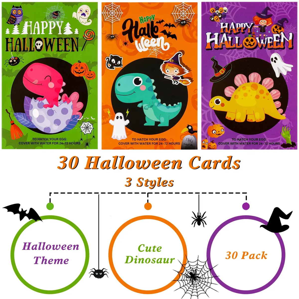 ANPHILE Halloween Party Favors 30 Pack Halloween Hatching Dinosaur Eggs | Kids Dinosaur Surprise Party Bag - view 3