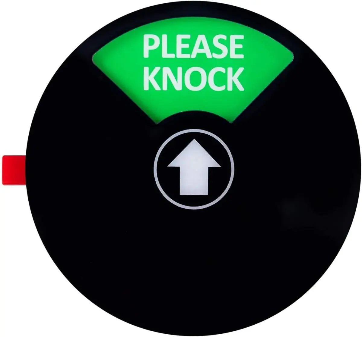 Kichwit Privacy Sign for Office Door, Do Not Disturb Sign, Out of Office, Please Knock, In a Meeting, 6 Inch Black | 4-Way Status Indicator - view 6