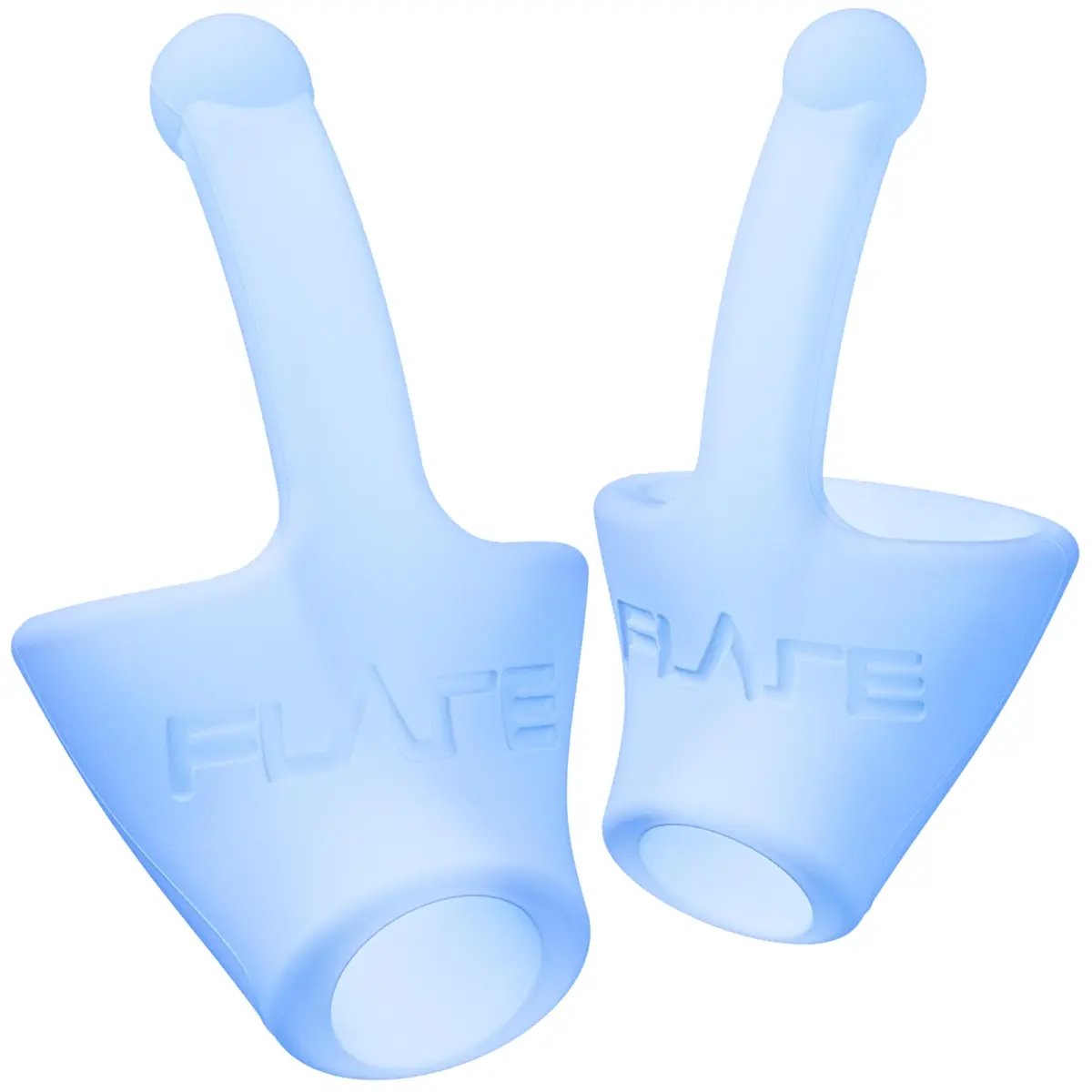 FLARE AUDIO Calmer | Noise Reducing Ear Plugs Alternative | Reusable Silicone, Soft Blue, One Size - main product image