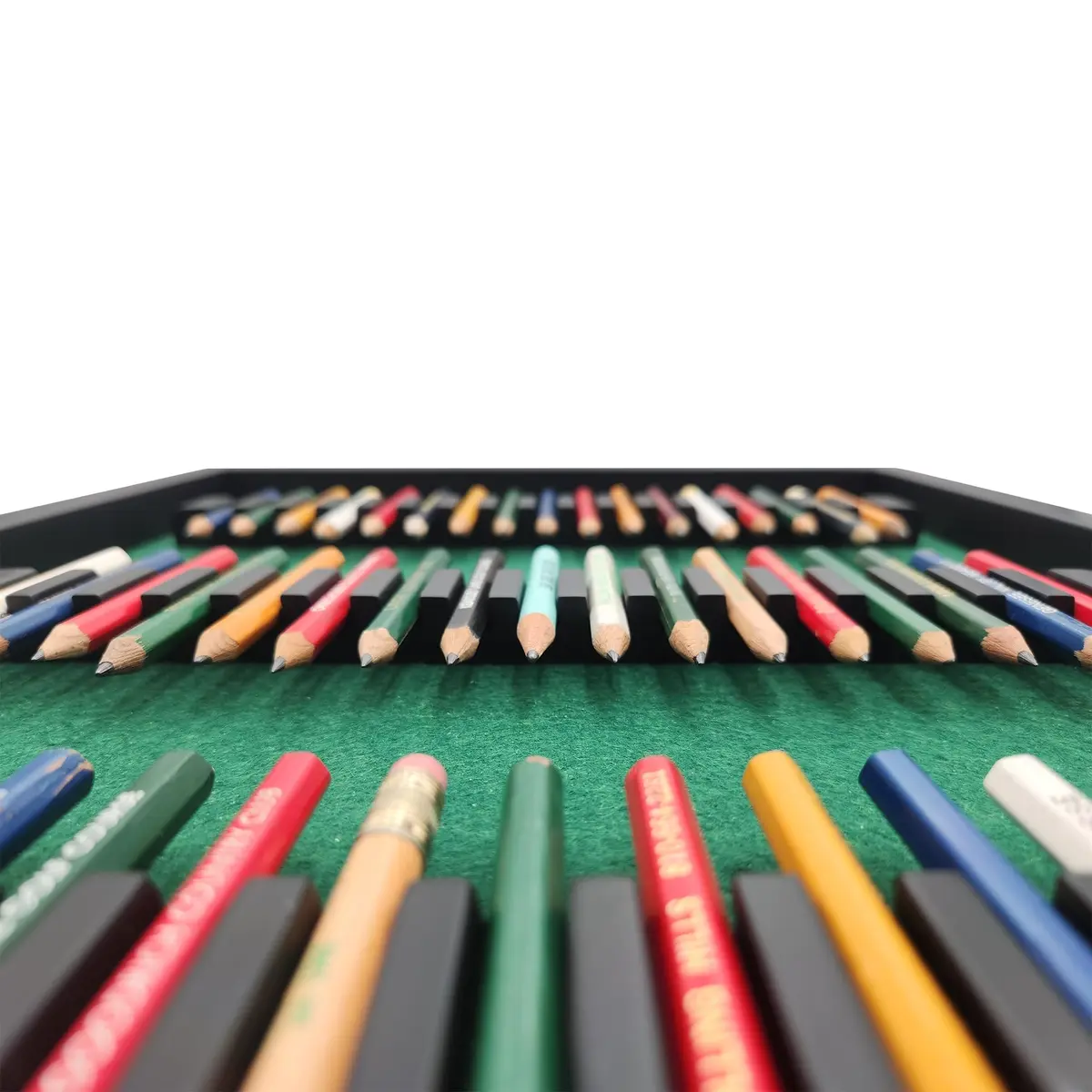 18hills Premium Wood Golf Pencil Case Holder Display 17.4x13.7x1.25 inches | Holds 51 Pencils - view 6