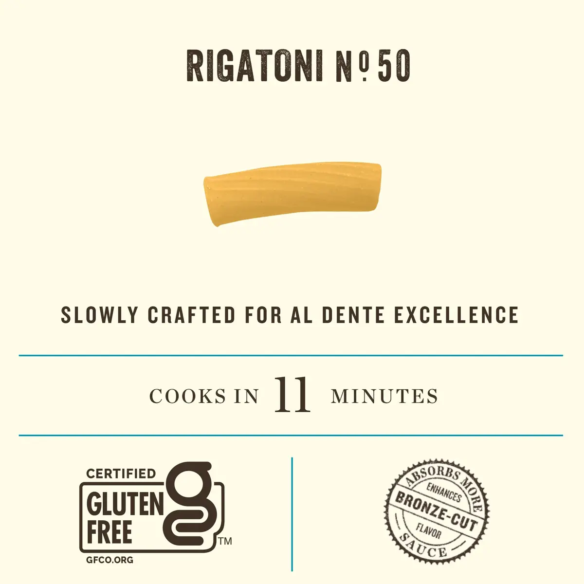 Rummo Gluten Free Rigatoni N.50 | Italian Gluten-Free Pasta from Corn & Rice (12 oz x 12) - view 3