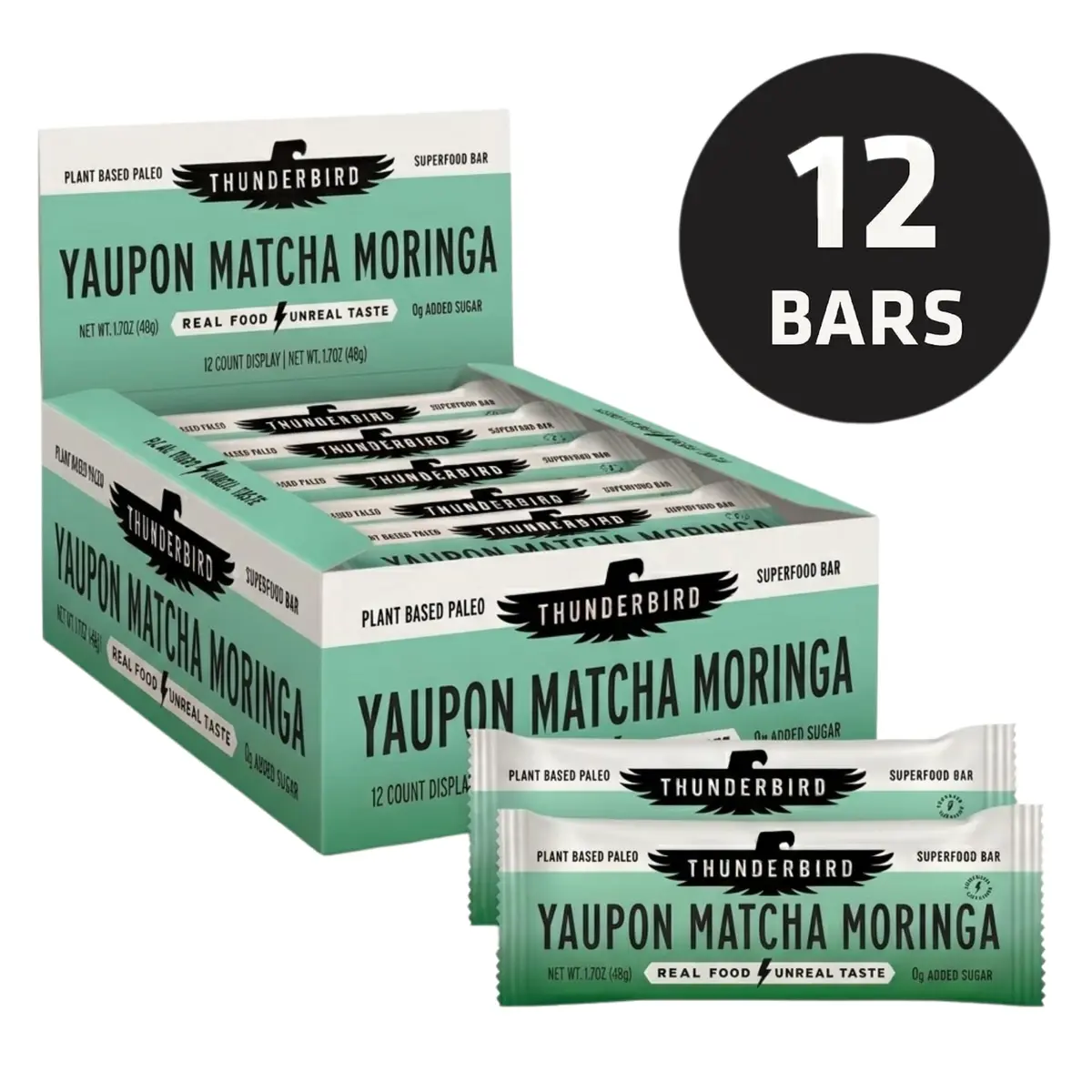 Thunderbird Bars Energy Snack Gluten-Free Protein Vegan Paleo Non-GMO 12x1.7 oz | Real Food Fuel - view 7