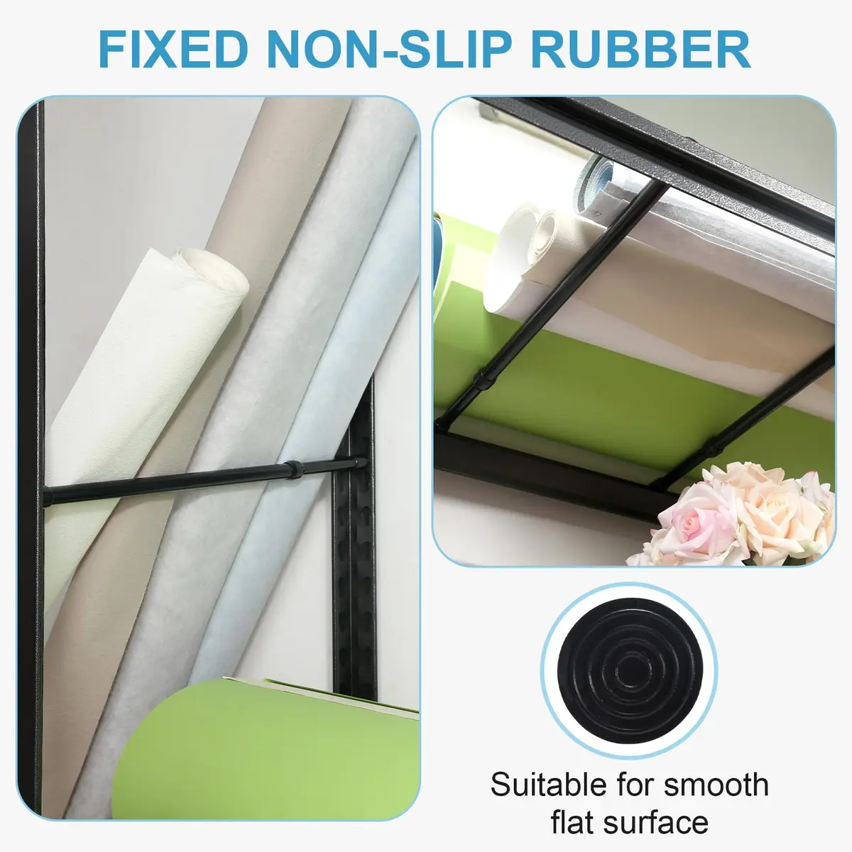 Goowin Black 3 Pack Tension Rod 16-28 Inch (40-71 cm) | No-Drill Spring Curtain Rod for Closets & Windows - view 5