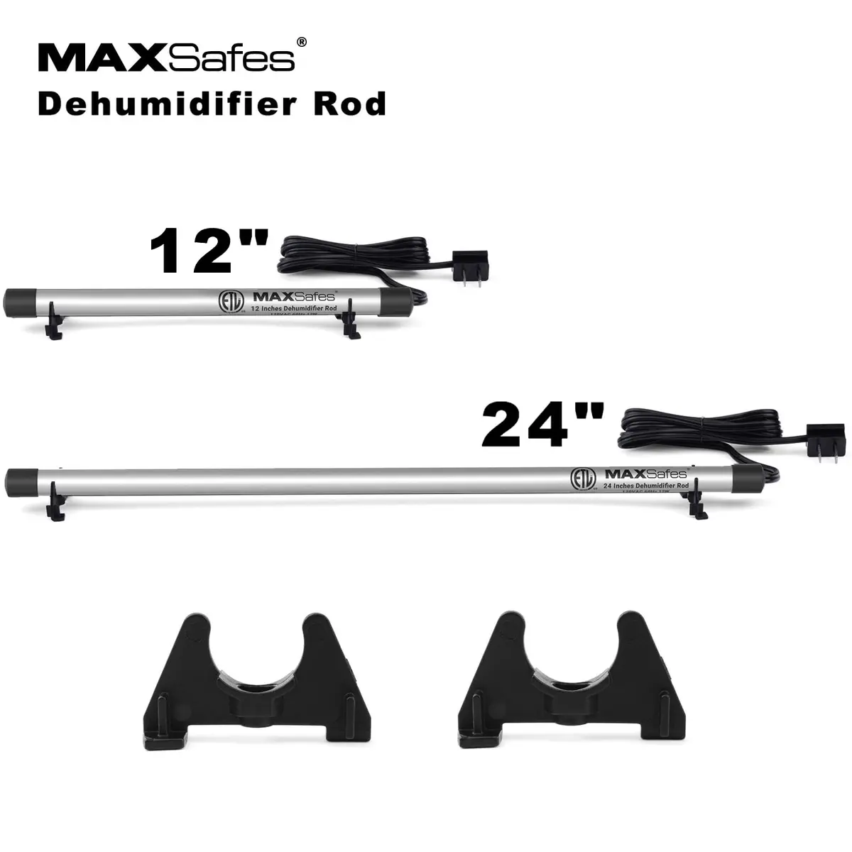 MAXSafes 24in Gun Safe Dehumidifier Rod | ETL Approved Electric Moisture Absorber for Safes & Cabinets - view 2