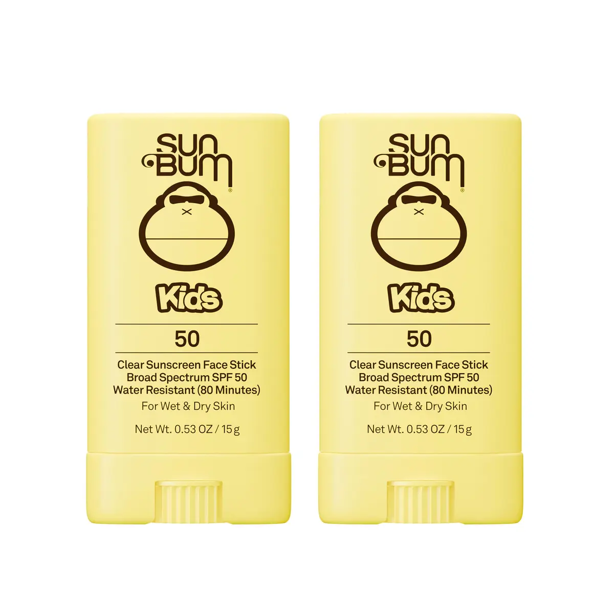 Sun Bum Kids SPF 50 Clear Sunscreen Face Stick 15ml (0.53 Fl Oz) | Hawaii 104 Act Compliant - main product image