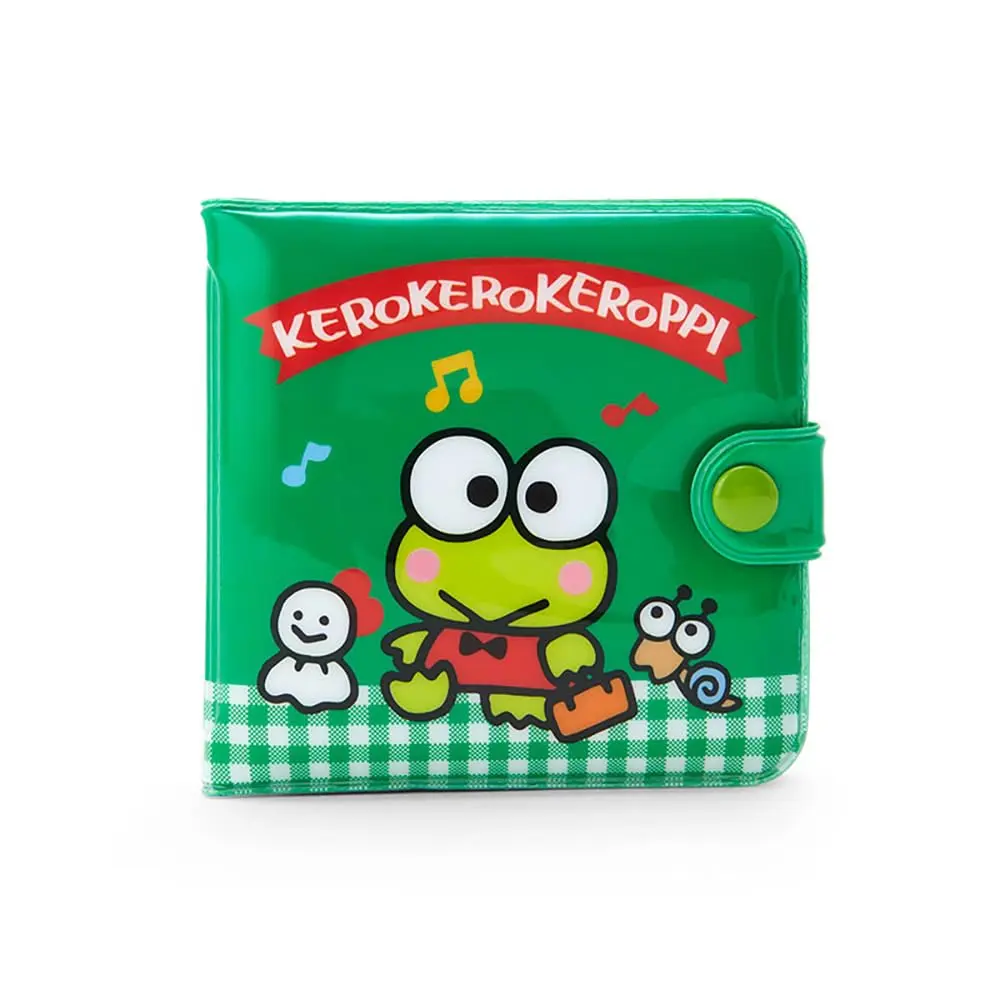 SANRIO Kerokeroppi Vinyl Wallet Green | Cute Anime PVC Wallet for Women - main product image