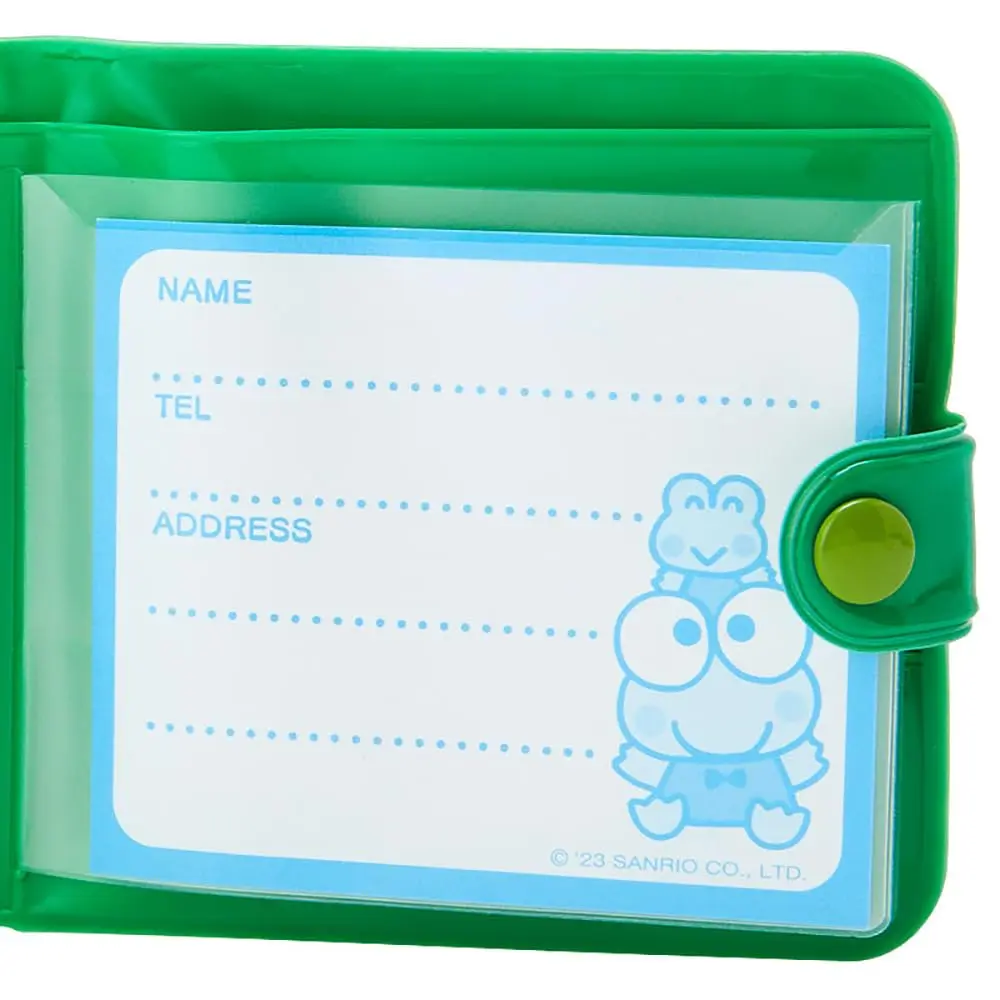 SANRIO Kerokeroppi Vinyl Wallet Green | Cute Anime PVC Wallet for Women - view 6