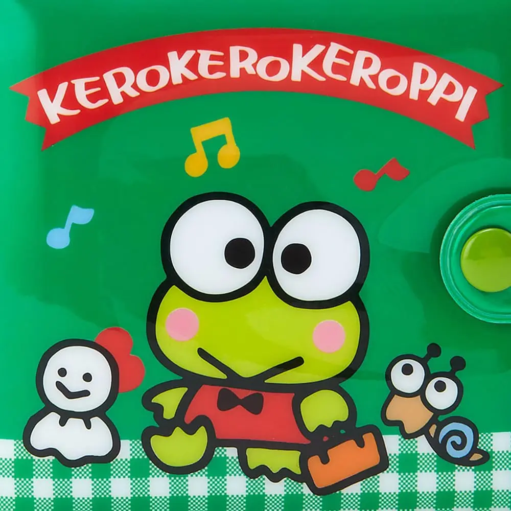 SANRIO Kerokeroppi Vinyl Wallet Green | Cute Anime PVC Wallet for Women - view 4