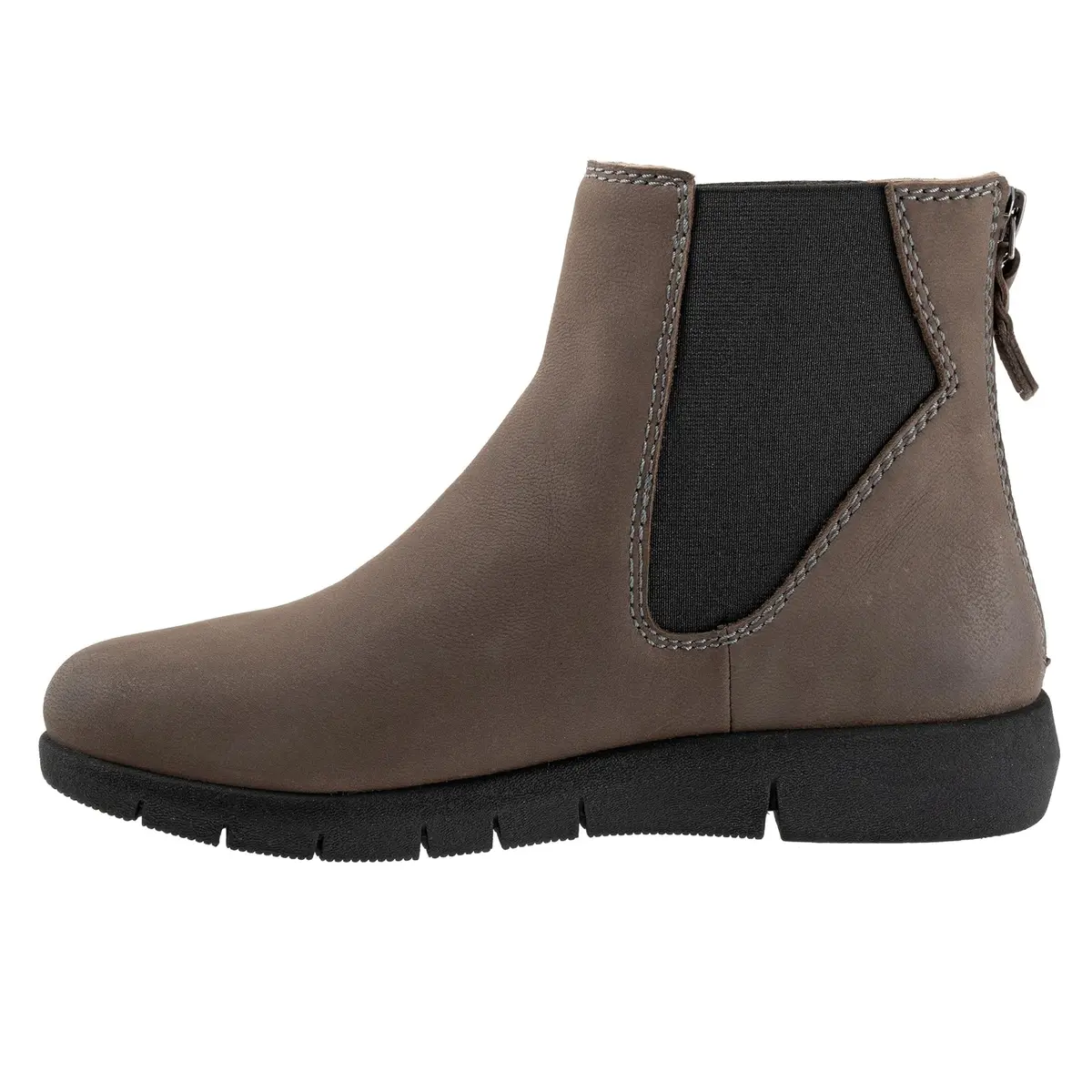 SoftWalk Albany Grey Women's Boots 9.5 X-Wide | Comfortable Leather Ankle Boot - view 6