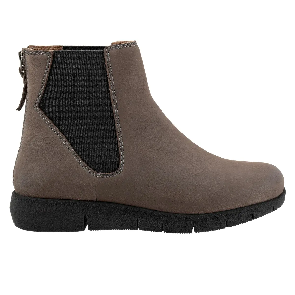 SoftWalk Albany Grey Women's Boots 9.5 X-Wide | Comfortable Leather Ankle Boot - view 8