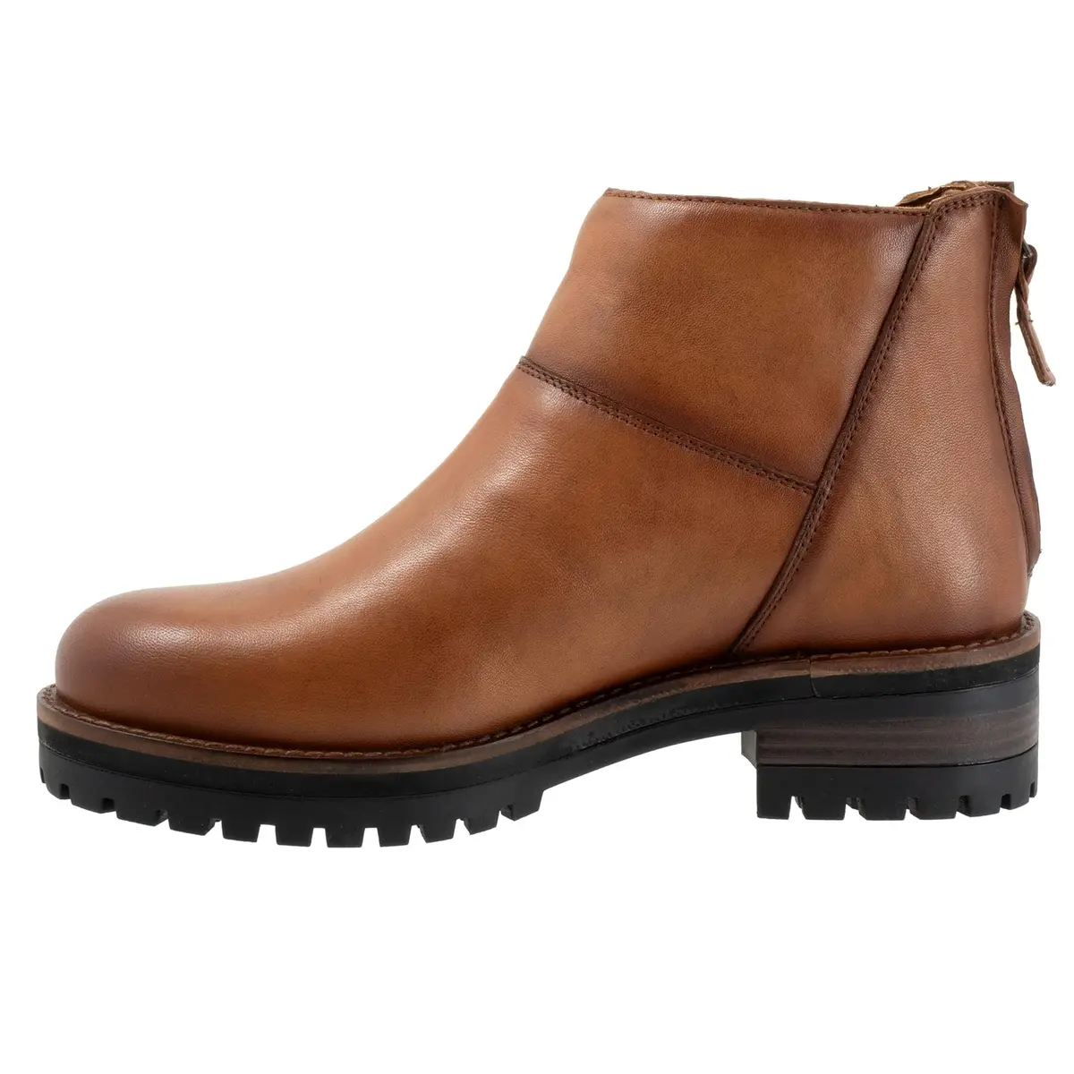SoftWalk Elmhurst Leather Boot 9.5 Narrow | Ankle-High, Block Heel, Casual Fit - view 6
