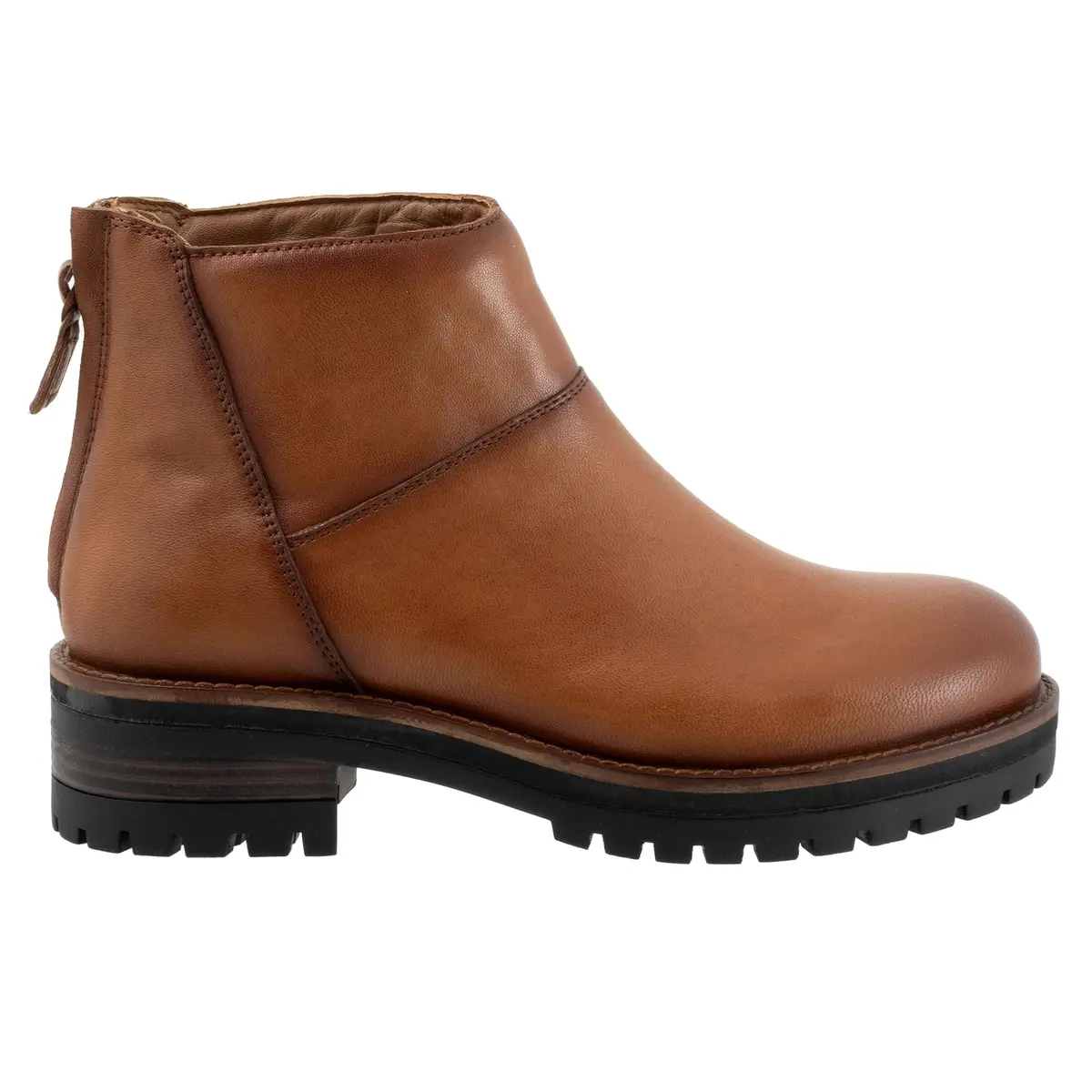 SoftWalk Elmhurst Leather Boot 9.5 Narrow | Ankle-High, Block Heel, Casual Fit - view 8