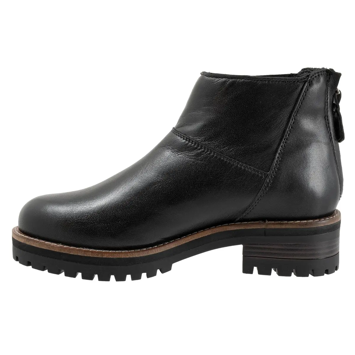 SoftWalk Elmhurst Women's Boot 9.5M | Leather Ankle Boot with Block Heel - view 6