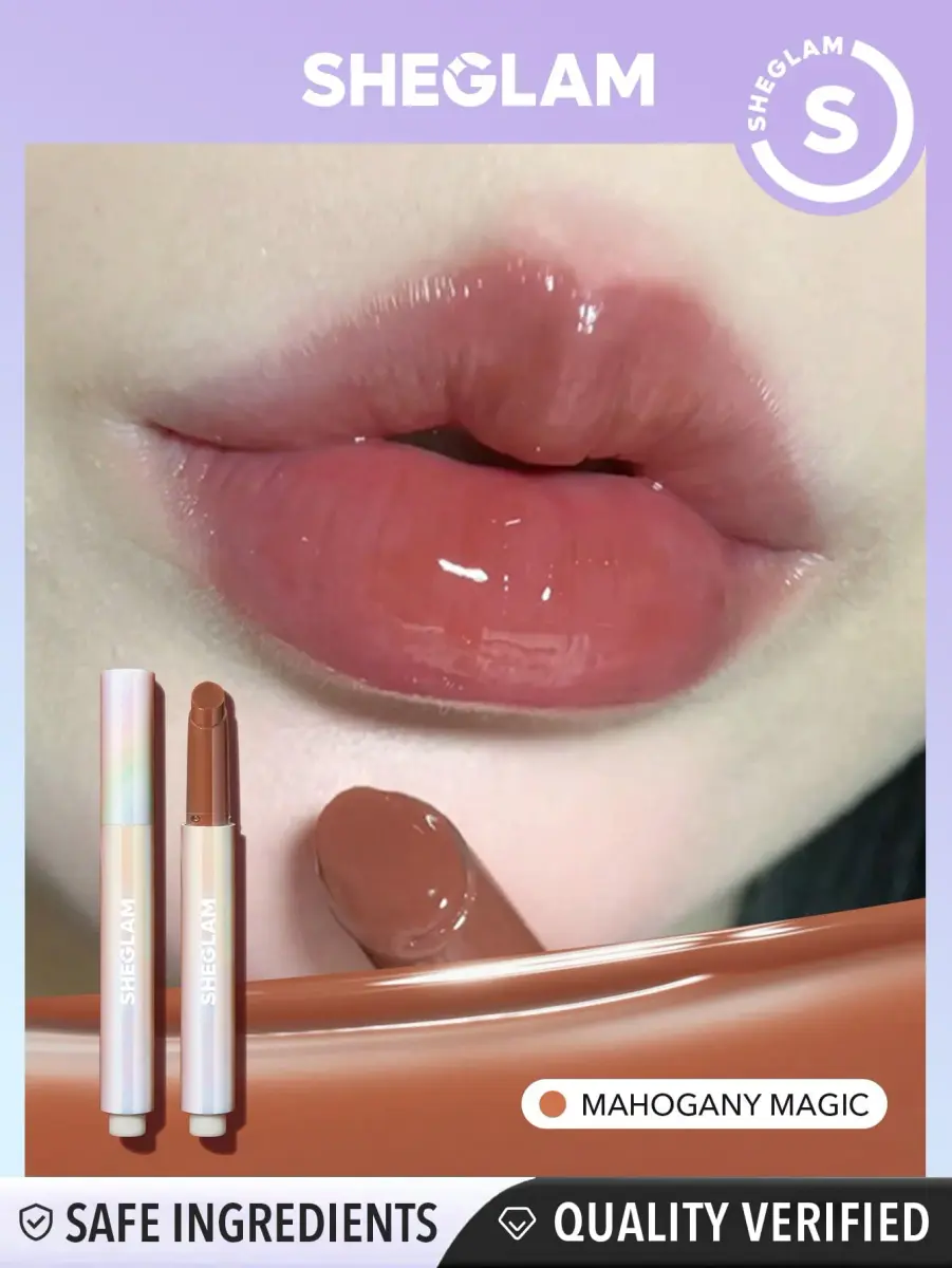 SHEGLAM PoutPerfect Moisturizing Solid Lip Gloss Lipstick - Mahogany Magic | Plumping Shine for Juicy Lips - view 8