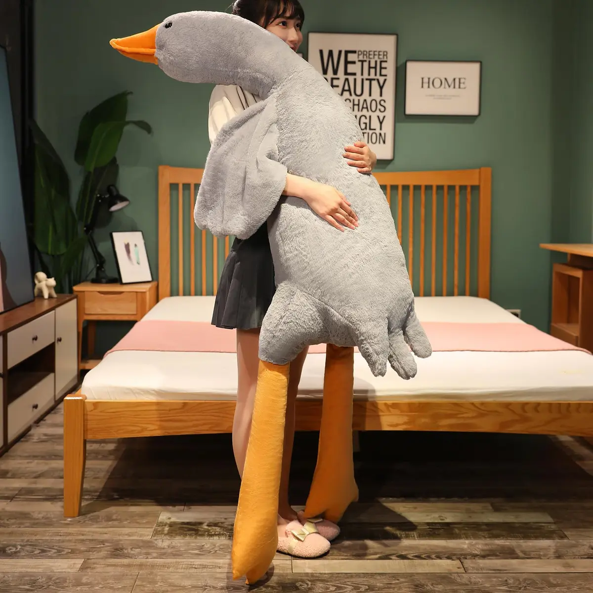 Doireum Swan Stuffed Animal 74.8" | Plush Bed Pillow & Decor for Kids & Adults - view 5