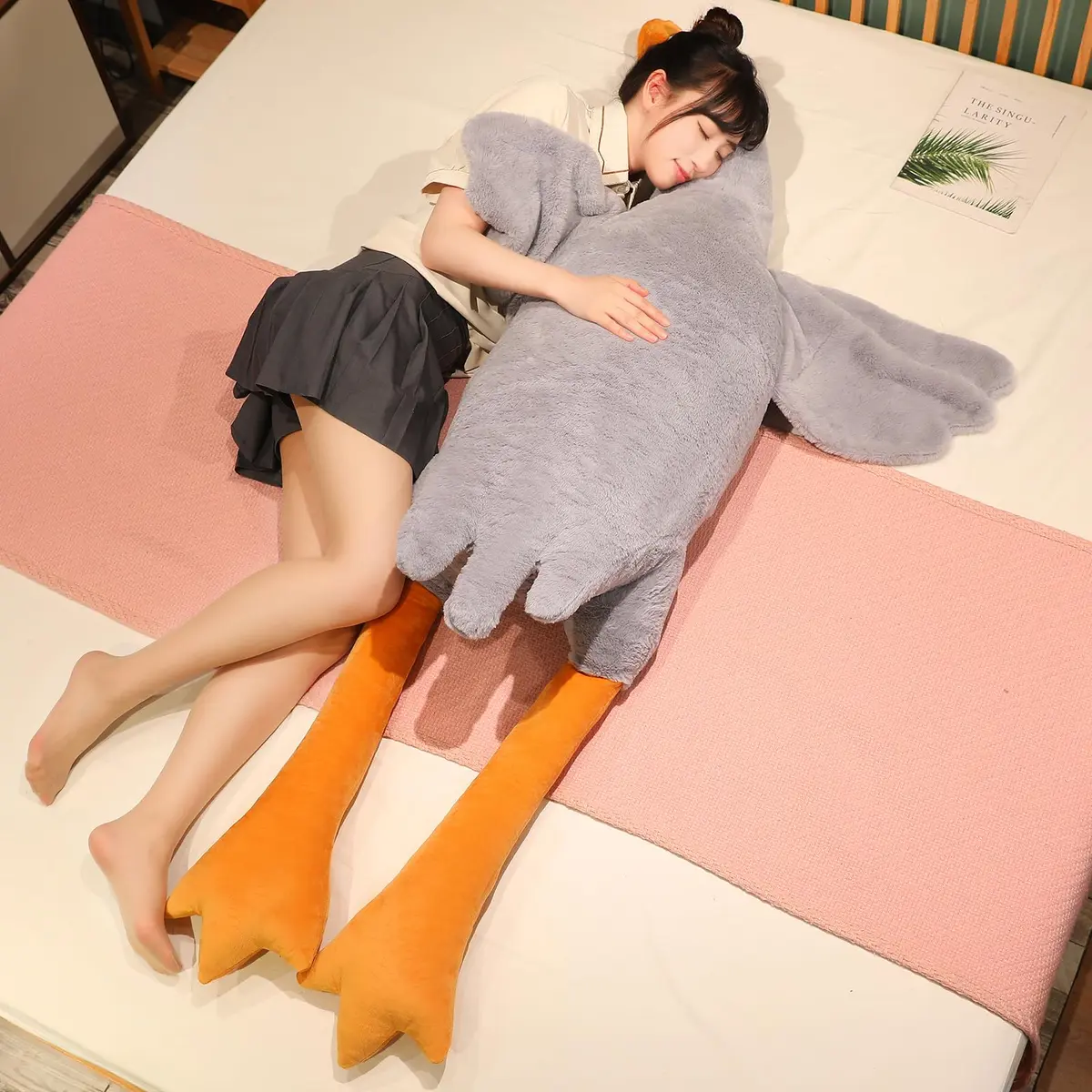 Doireum Swan Stuffed Animal 74.8" | Plush Bed Pillow & Decor for Kids & Adults - view 6