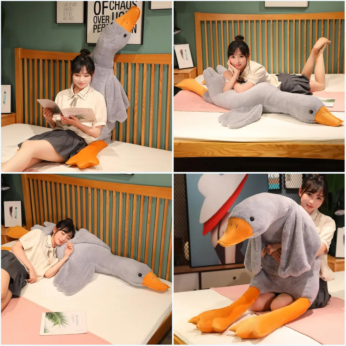 Doireum Swan Stuffed Animal 74.8" | Plush Bed Pillow & Decor for Kids & Adults - view 3