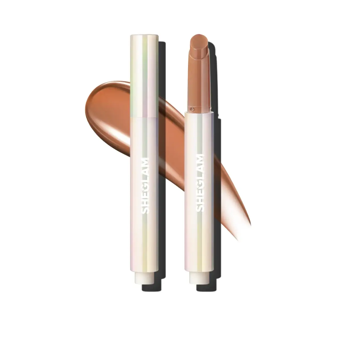 SHEGLAM PoutPerfect Moisturizing Solid Lip Gloss Stick with Coconut Oil, Walk on the Beach | High Shine, Non-Sticky, Plumping Effect - main product image