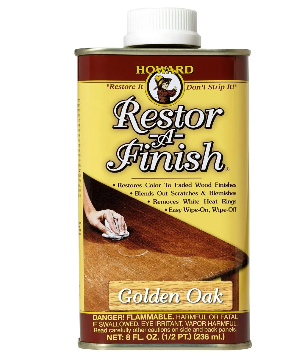 Homax #0000 Super Fine Steel Wool Pads (12 Count) | Howard Restor-A-Finish Golden Oak 8 oz - view 5