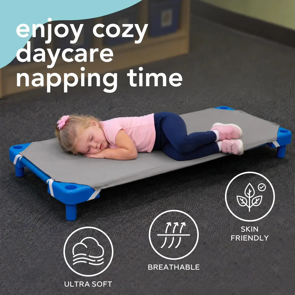 Comfyanno Fitted Cot Sheets for Daycare 23" x 52" | Pack of 10, Microfiber, Grey, Soft & Durable - view 7
