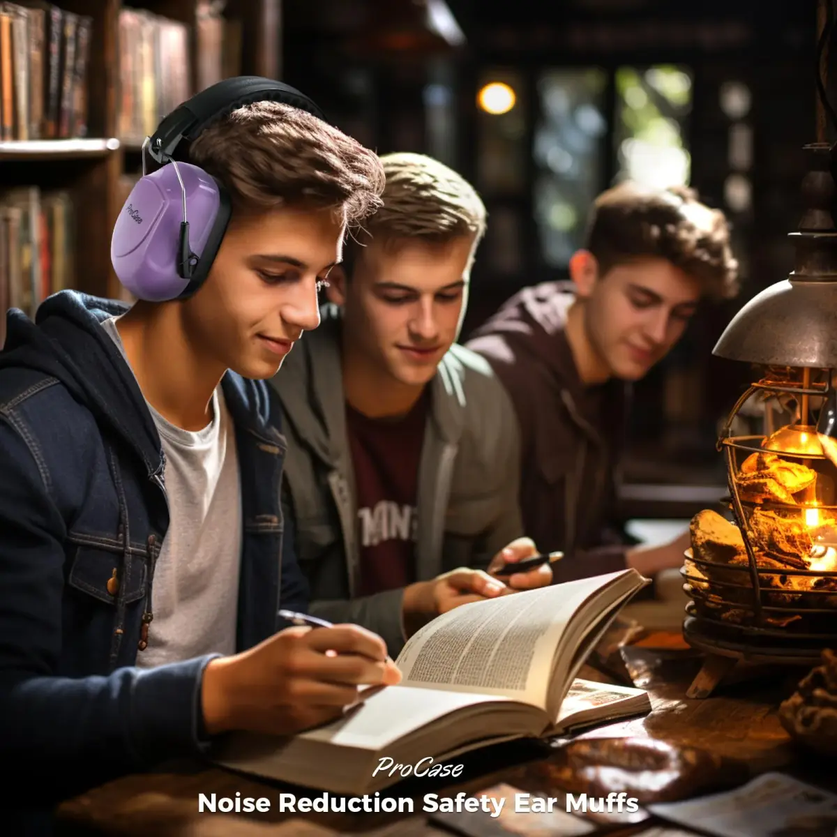ProCase Hearing Protection Earmuffs NRR 28dB, Noise Cancelling Headphones | ANSI S3.19 Certified, Foldable Design - view 5