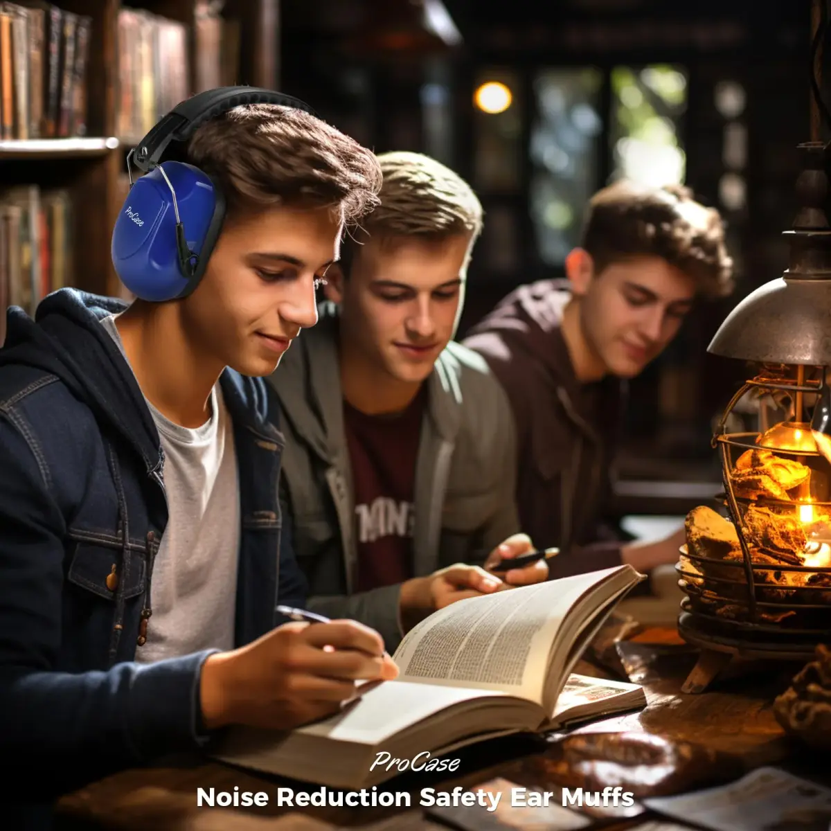ProCase NRR 28dB Passive Noise Reduction Earmuffs | ANSI S3.19 Certified, 28dB Attenuation, Navy - view 5