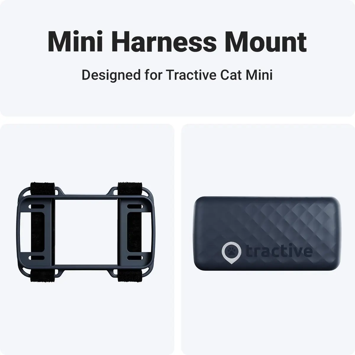 Tractive GPS Cat Mini Tracker Harness Attachment | Velcro Straps for Secure Cat Walks - view 2