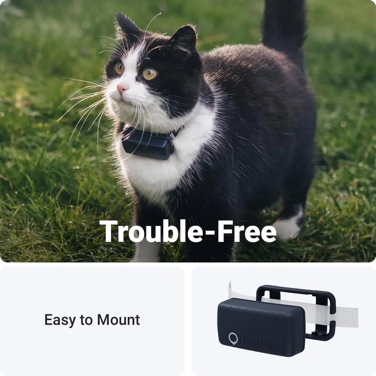 Tractive GPS Cat Mini Clip Mounting (Pack of 2, Dark Blue) | Secure Attachment for Pet Trackers - view 7